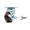 Service Caster 4 Inch Polyurethane Caster with Roller Bearing and Brake/Swivel Lock SCC SCC-30CS420-PPUR-TLB-BSL - alternate 1